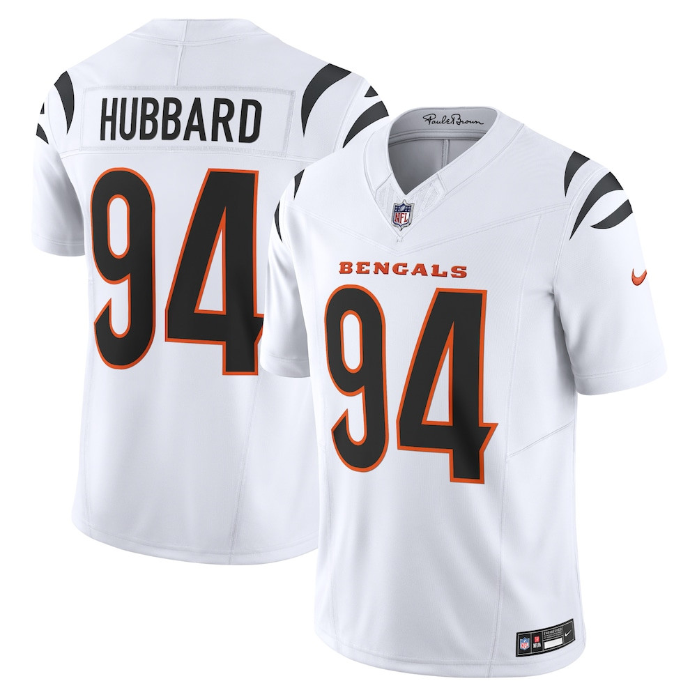 Cincinnati Bengals Merch - Men's Sam Hubbard Vapor F.U.S.E. Limited Jersey, White - Football Lover Presents
