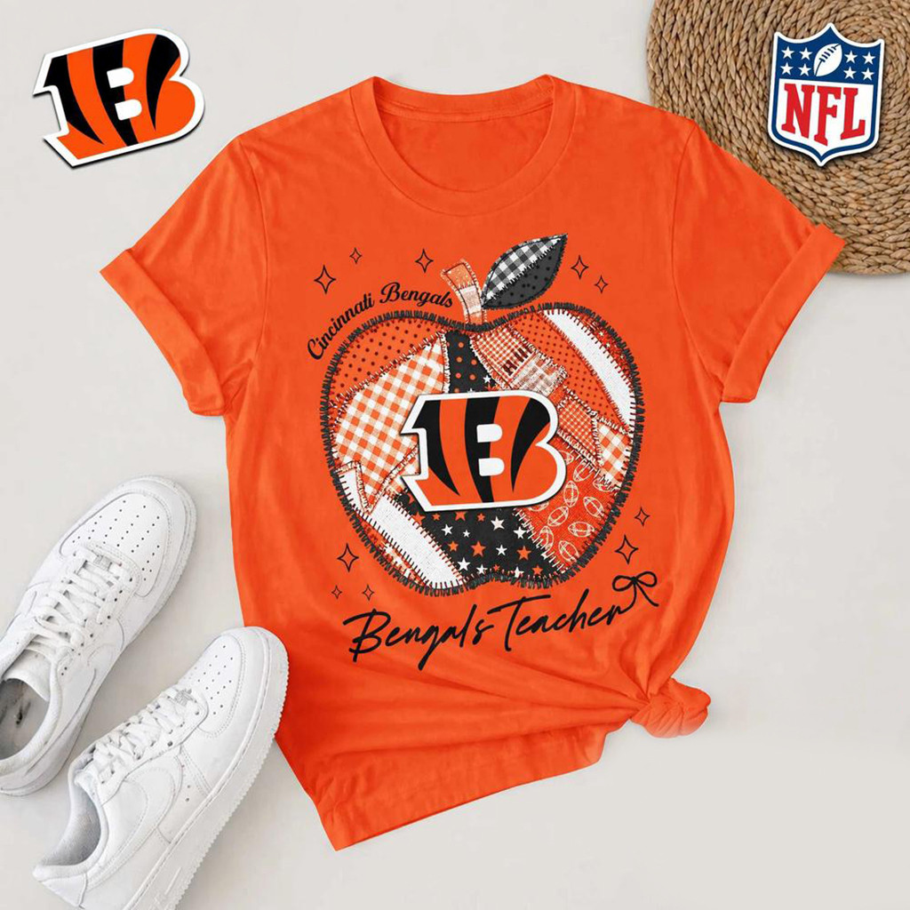 Cincinnati Bengals NFL Football Teacher T-Shirt Bengals Merch Present For Teacher