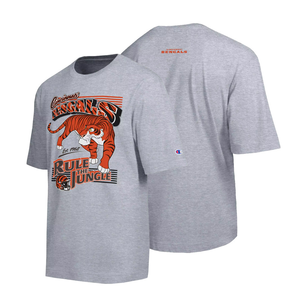 Cincinnati Bengals Shere Khan T-Shirt D Champion Collab Merch Rule The Jungle Tee Bengals Merch
