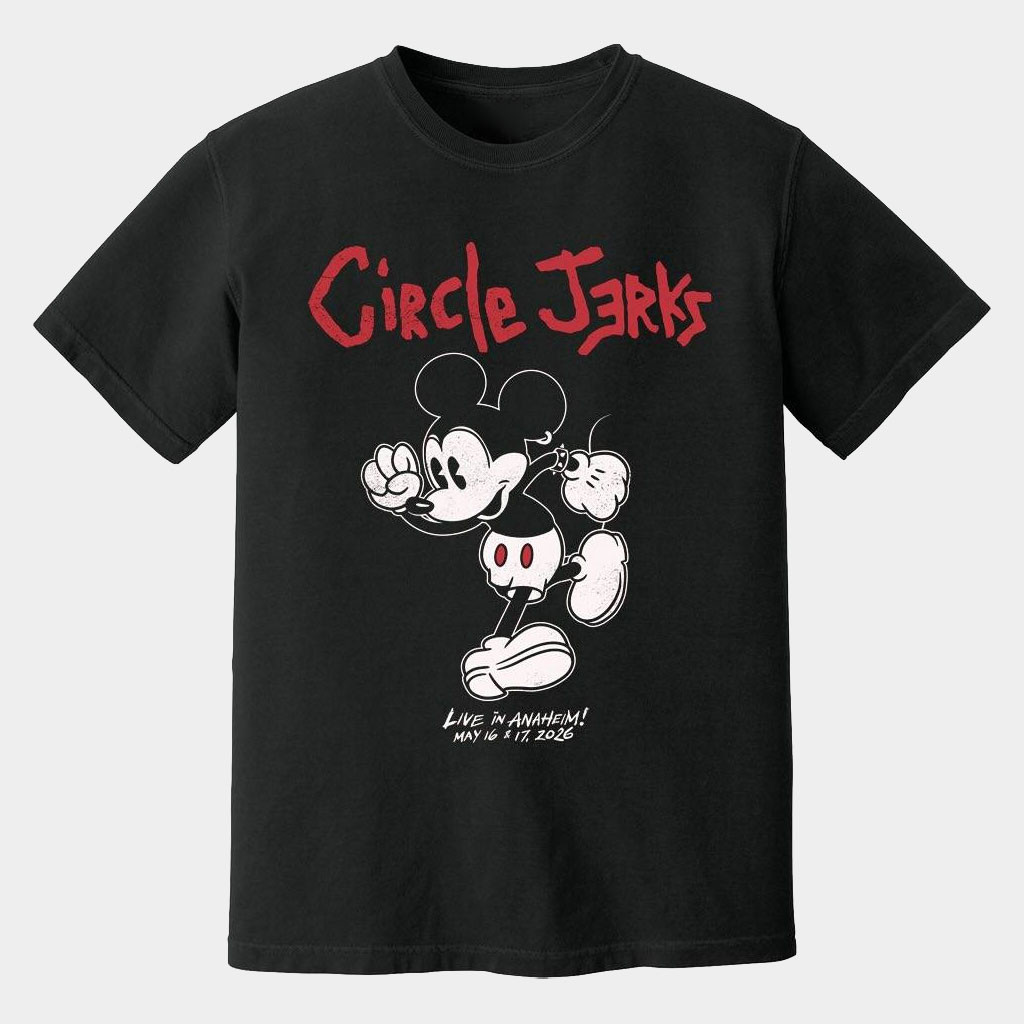 Circle Jerks Band Merch 2026 Circle Jerks Live In Anaheim T-Shirt Gifts Ideas For Music Fans