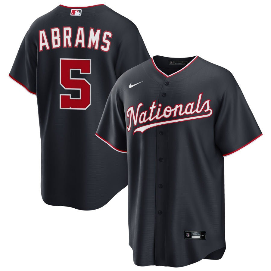 CJ Abrams Washington Nationals 2025 Alternate Jersey - Navy