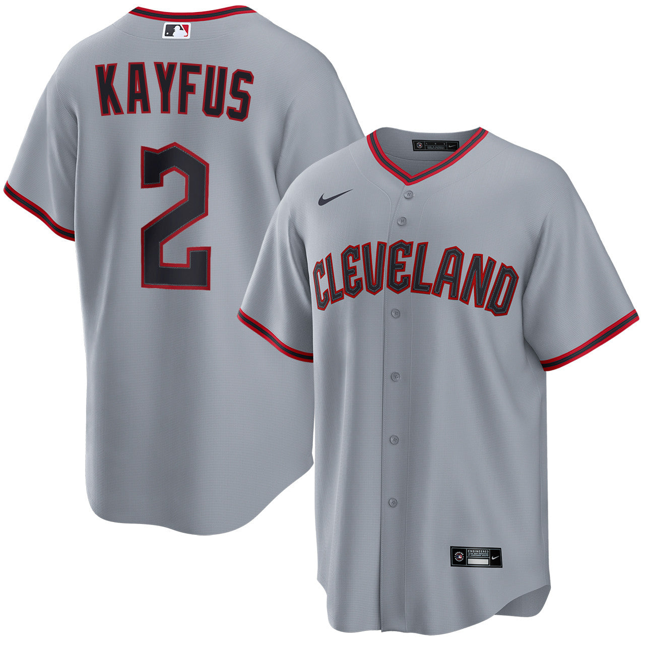 CJ Kayfus Cleveland Guardians 2026 Road Jersey - Grey