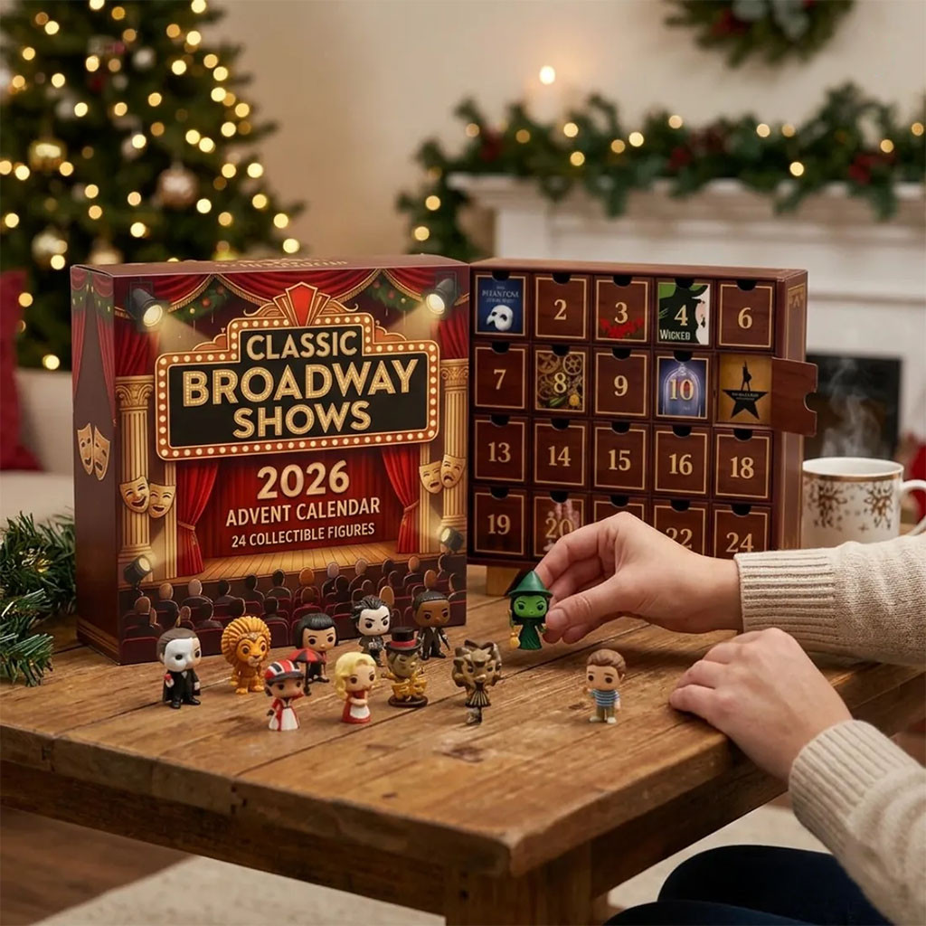 Classic Broadway Shows 2026 Advent Calendar Christmas Ornaments Xmas Tree Decorations
