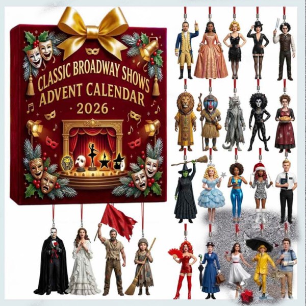 Classic Broadway Shows 2026 Advent Calendar Musical Theatre Ornaments Christmas Gift Ideas - Image 2