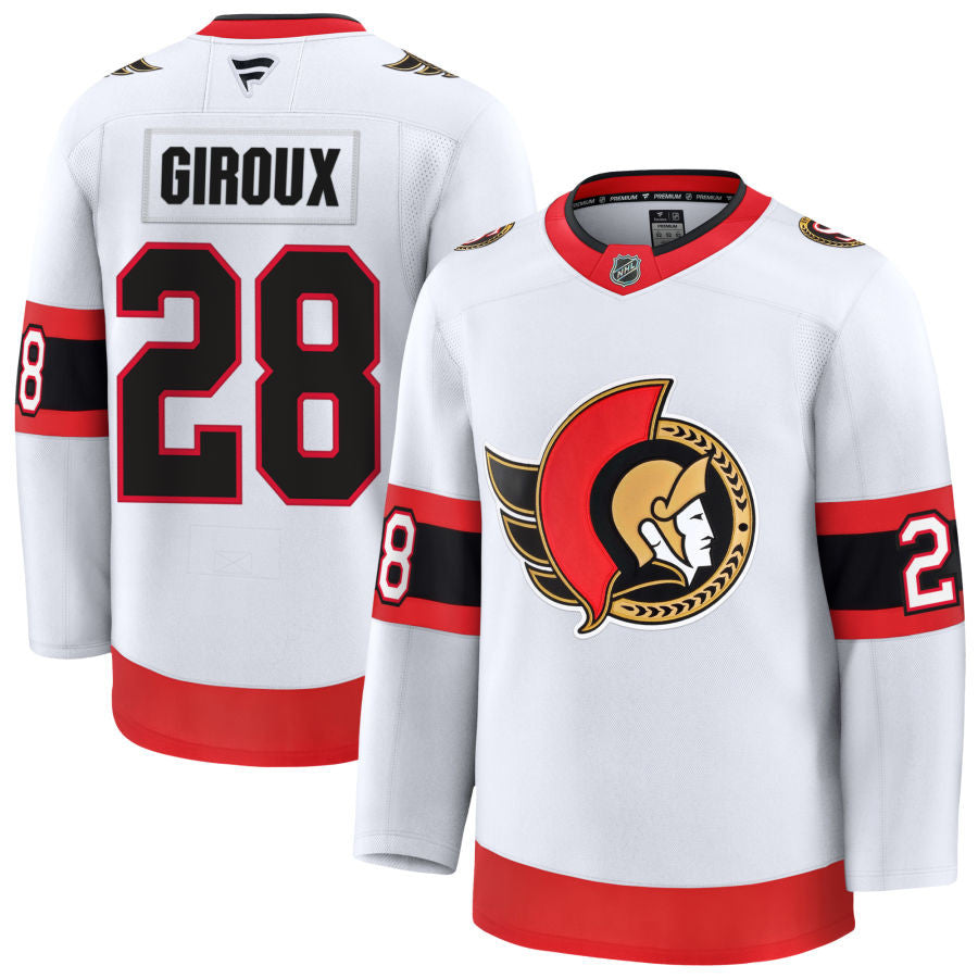 Claude Giroux Ottawa Senators 2025 Away Jersey - White 1 Claude Giroux Ottawa Senators 2025 Away Jersey - White