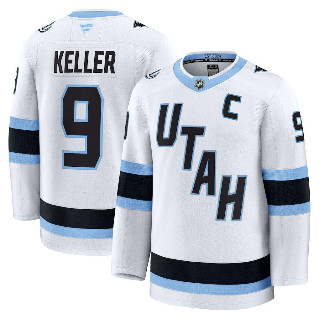 Clayton Keller Utah Mammoth 2025 Away Premium Player Jersey - White 1 Clayton Keller Utah Mammoth 2025 Away Premium Player Jersey - White