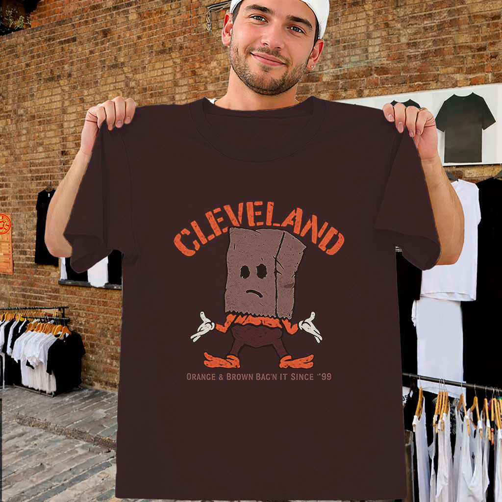 Cleveland Brown Bag Shirt Browns Football Fan Since 1999 Tee Cleveland Browns Merch