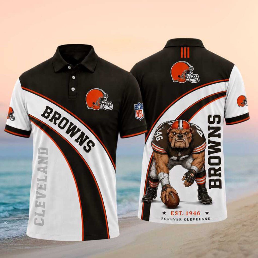 Cleveland Browns Est 1946 Forever Cleveland Polo Shirt Cleveland Browns Merch Fans Gifts