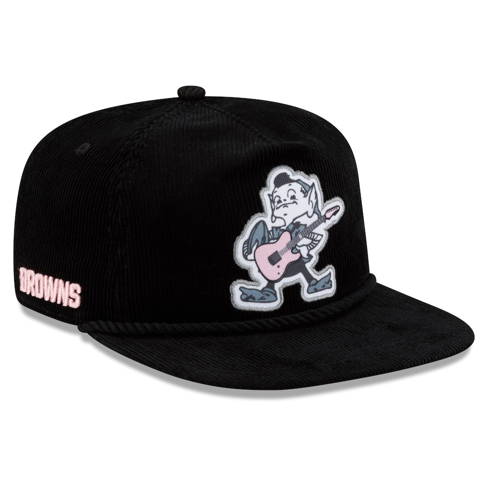 Cleveland Browns Merch - Men's x MGK 19TWENTY Adjustable Hat, Black - New Era - Gifts For American Football Fans