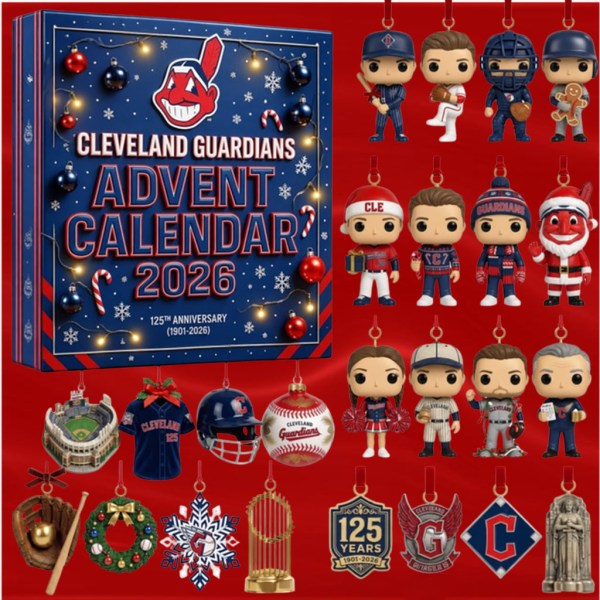 Cleveland Guardians 125th Anniversary Advent Calendar 2026 Guardians Merch Gifts For Fan - Image 2