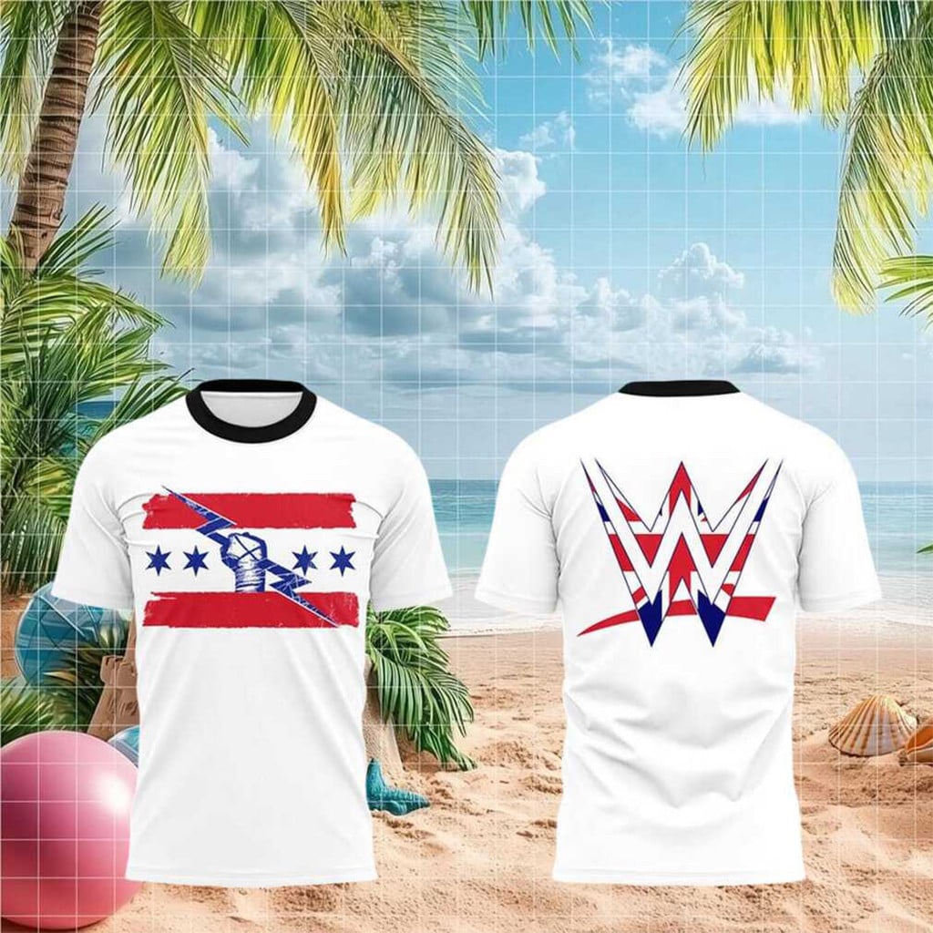 CM Punk Fist Lightning Bolt WWE London Tour White T-Shirt CM Punk Merch 2026 Wrestling Fan Gift