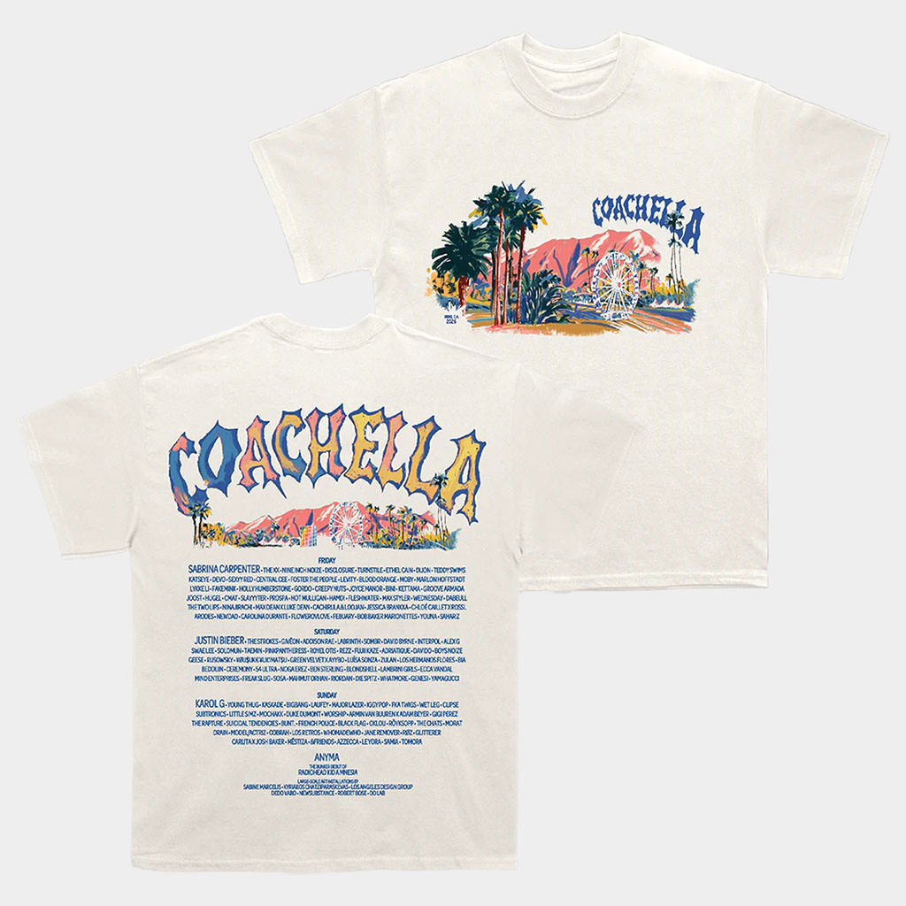 Coachella Merch Coachella Pastels 2026 Lineup T-Shirt Gift Ideas For Music Lovers