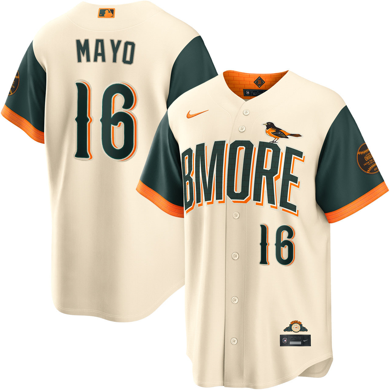 Coby Mayo Baltimore Orioles 2026 City Connect Jersey - Cream