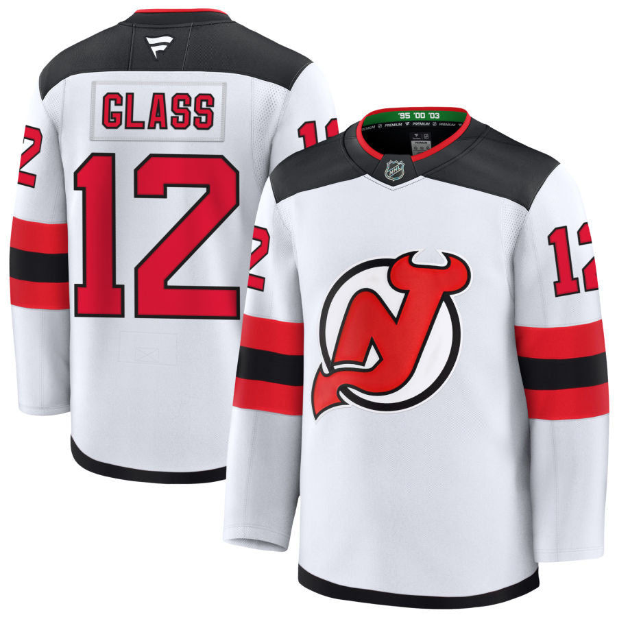 Cody Glass New Jersey Devils 2025 Away Jersey - White 1 Cody Glass New Jersey Devils 2025 Away Jersey - White