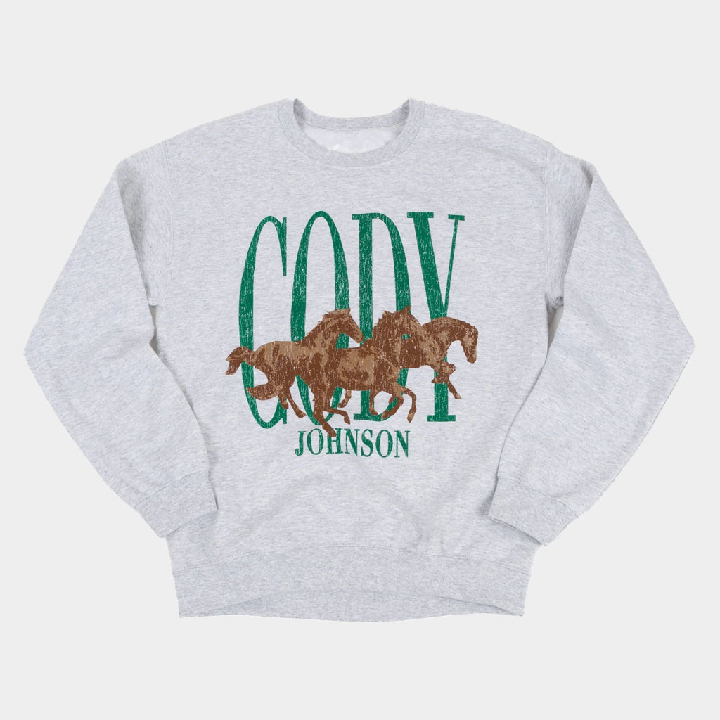 Cody Johnson Merch 2026 Wild Horses Crewneck Sweatshirt Gifts Ideas For Brothers