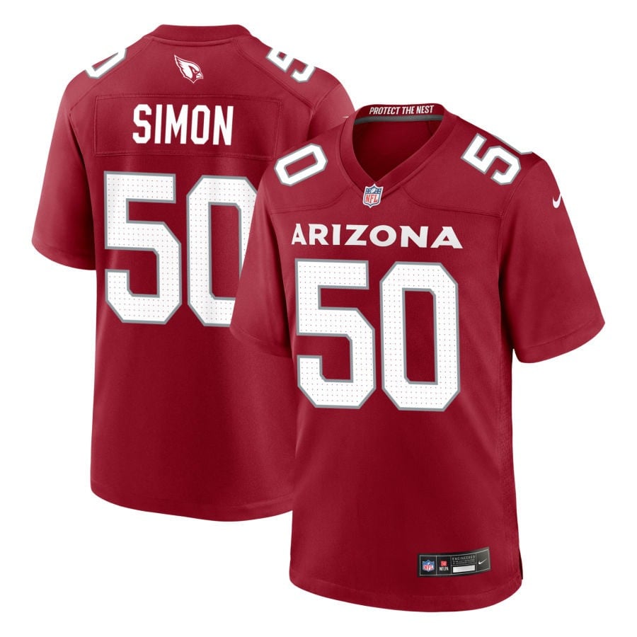 Cody Simon Arizona Cardinals 2025 Game Jersey - Cardinal