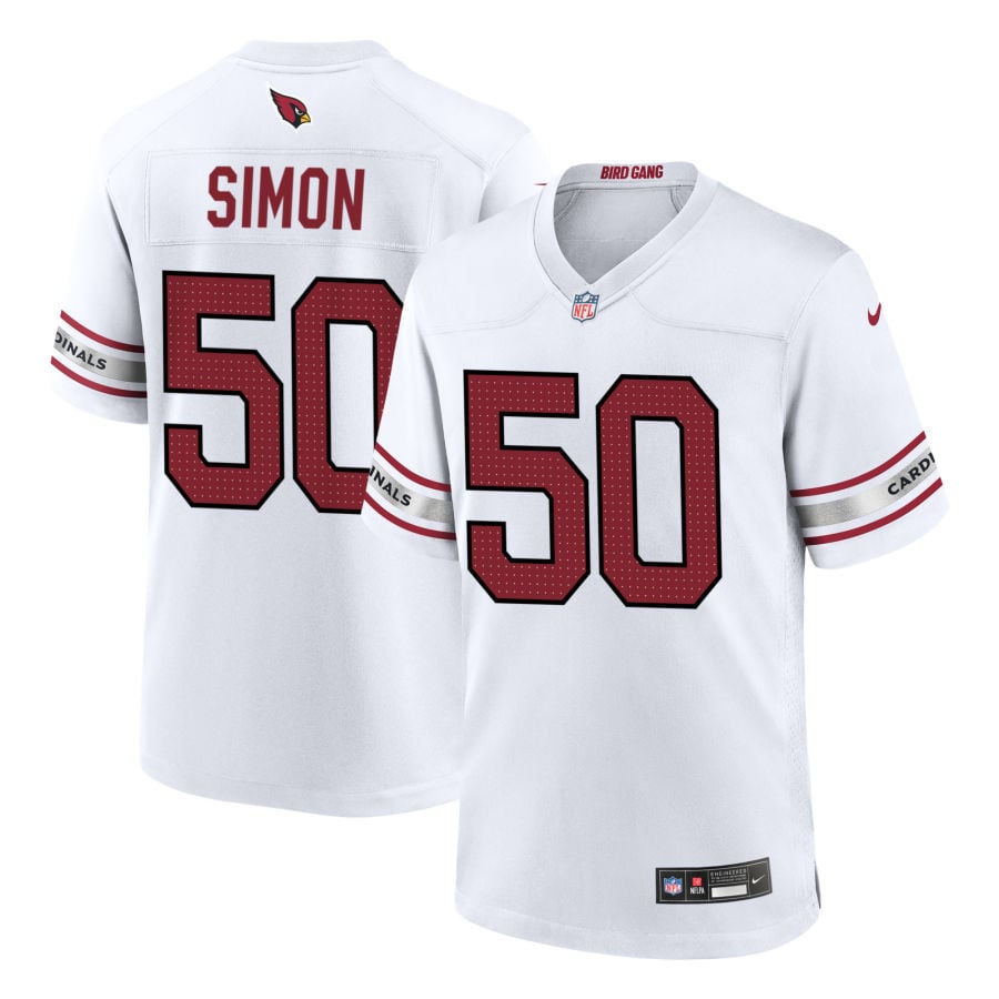 Cody Simon Arizona Cardinals 2025 Game Jersey - White