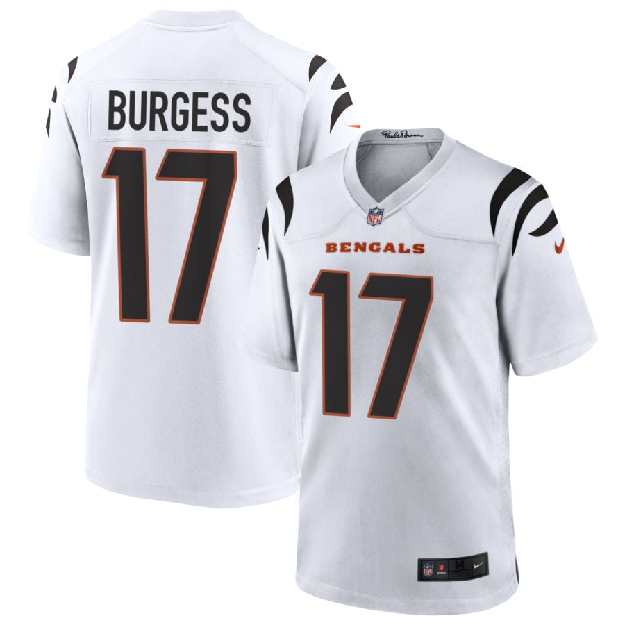 Cole Burgess Cincinnati Bengals 2025 Game Jersey - White