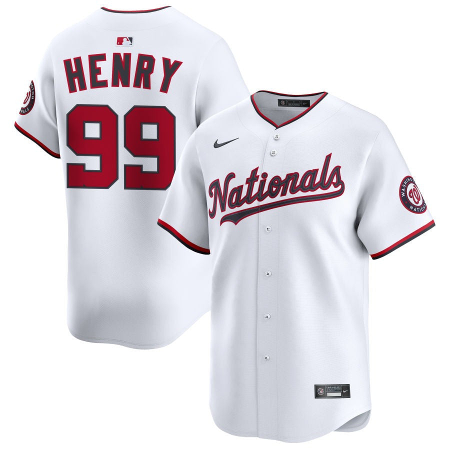 Cole Henry Washington Nationals 2025 Home Limited Jersey - White