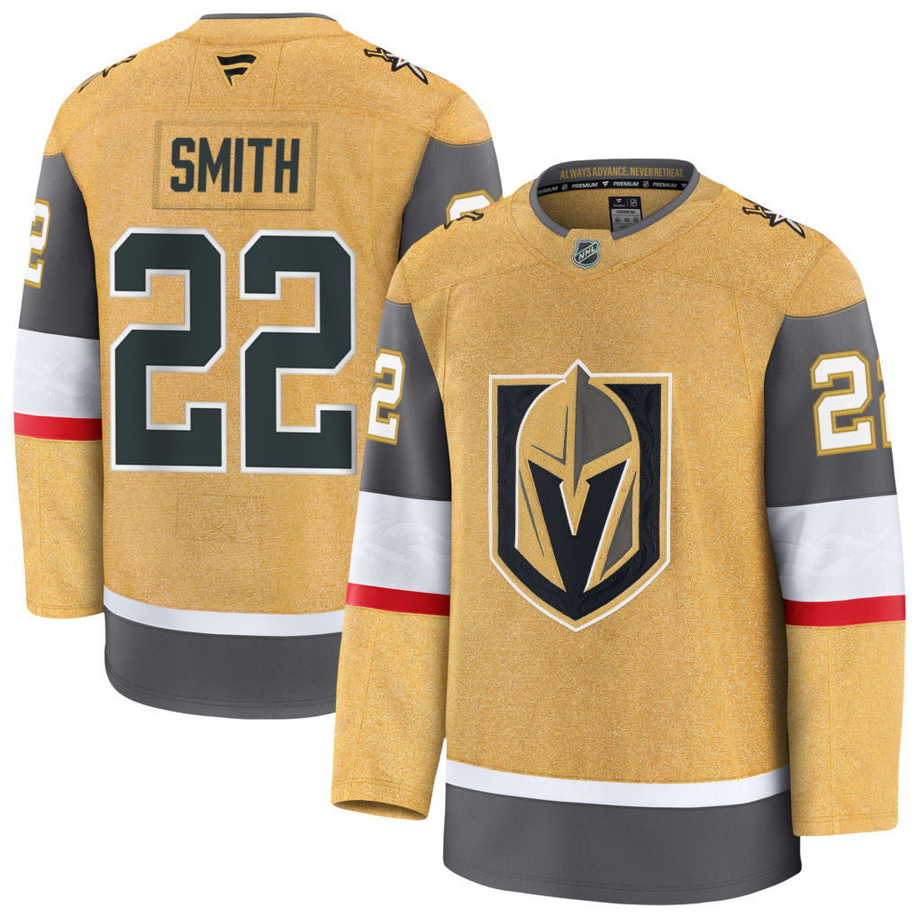Cole Smith Vegas Golden Knights 2026 Home Premium Jersey - Gold