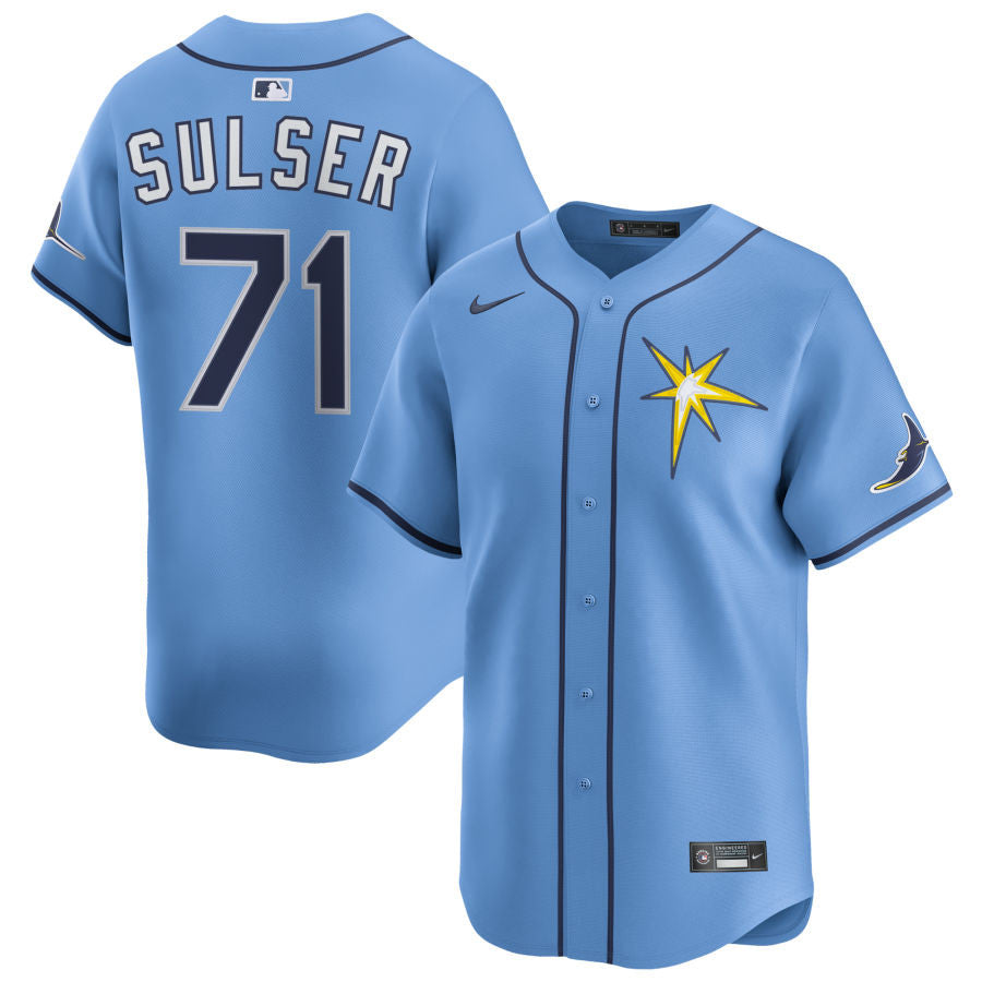 Cole Sulser Tampa Bay Rays 2025 Alternate Limited Jersey - Light Blue