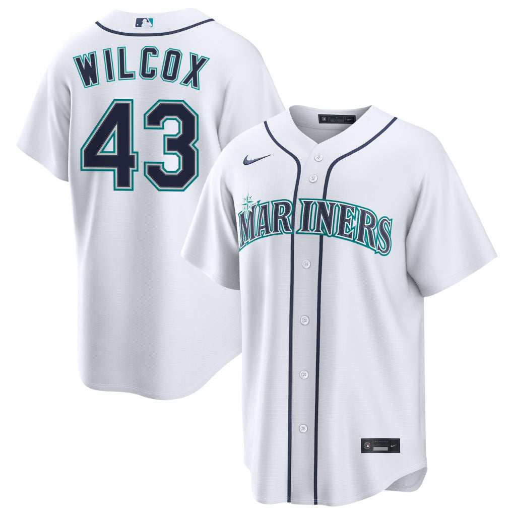 Cole Wilcox Seattle Mariners 2026 Home Jersey - White
