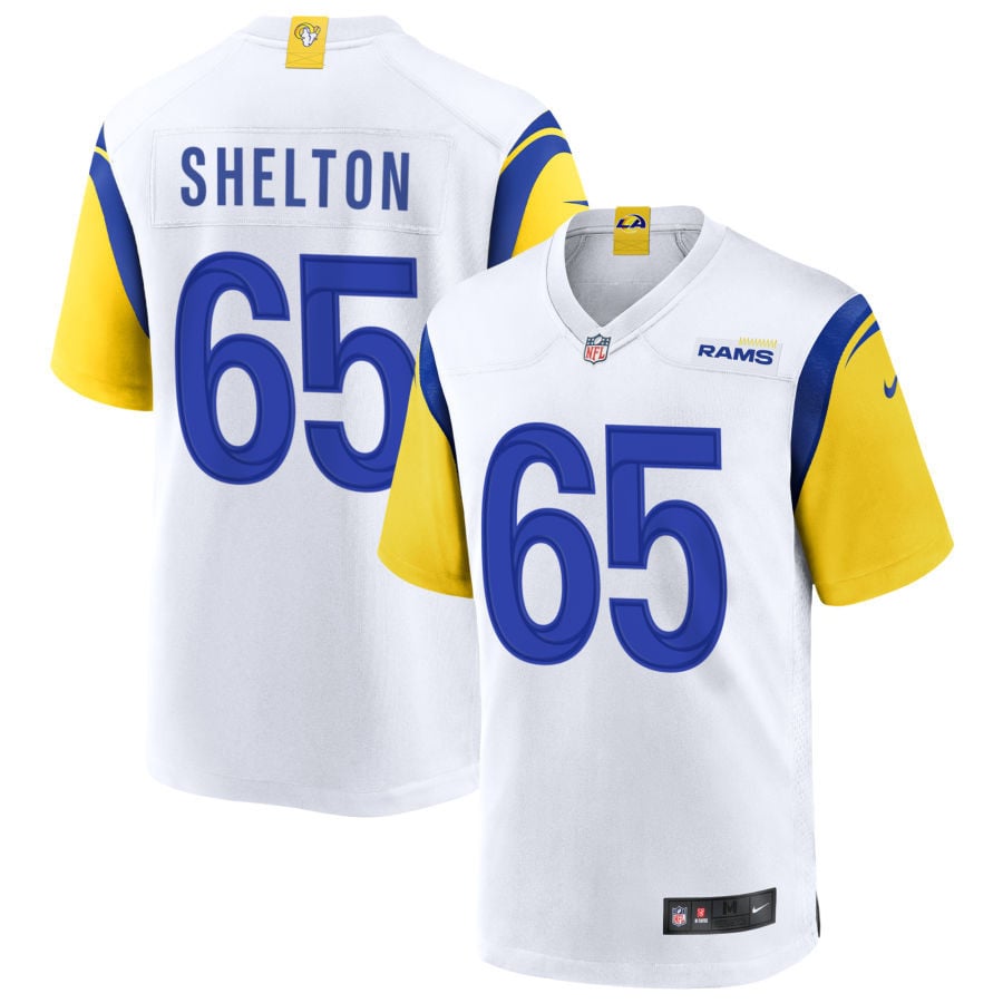 Coleman Shelton Los Angeles Rams 2025 Alternate Jersey - White