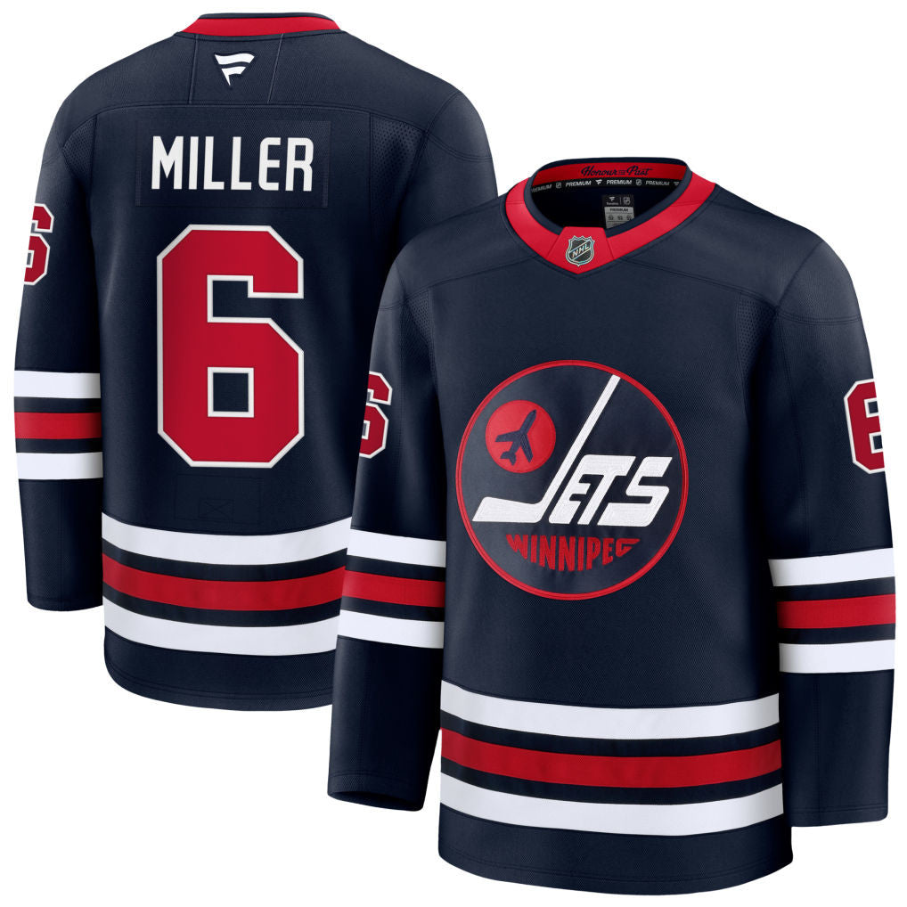 Colin Miller Winnipeg Jets 2025 Alternate Premium Jersey - Navy 1 Colin Miller Winnipeg Jets 2025 Alternate Premium Jersey - Navy