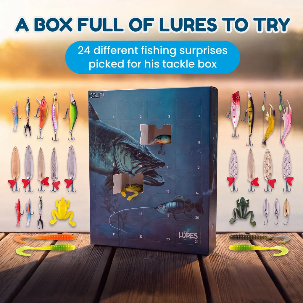 Colitt 2026 Fishing Advent Calendar Fishing Lures Christmas Blind Box Colitt Merch Fisher Gift - Image 3