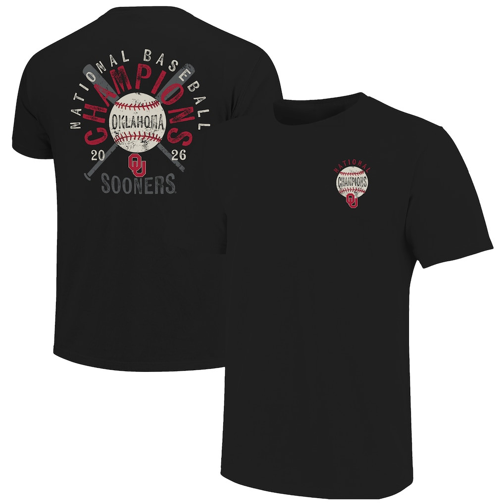 College World Series Merch Oklahoma Sooners 2026 National Baseball Champions Distressed T-Shirt