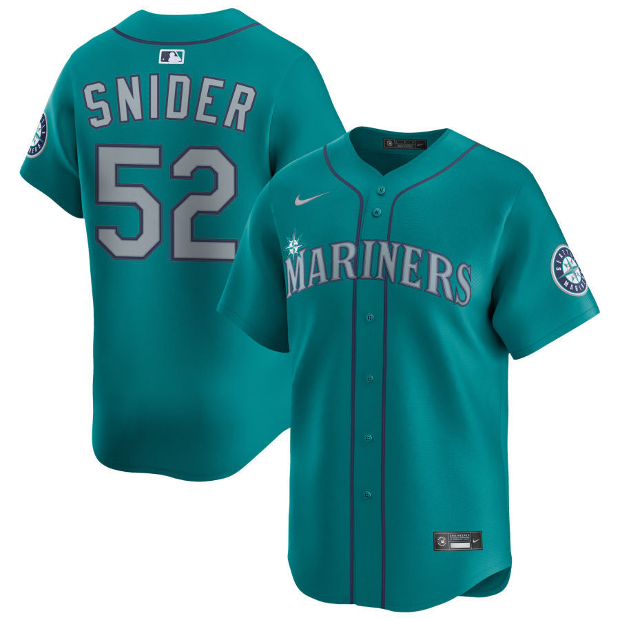 Collin Snider Seattle Mariners 2025 Alternate Limited Jersey - Aqua