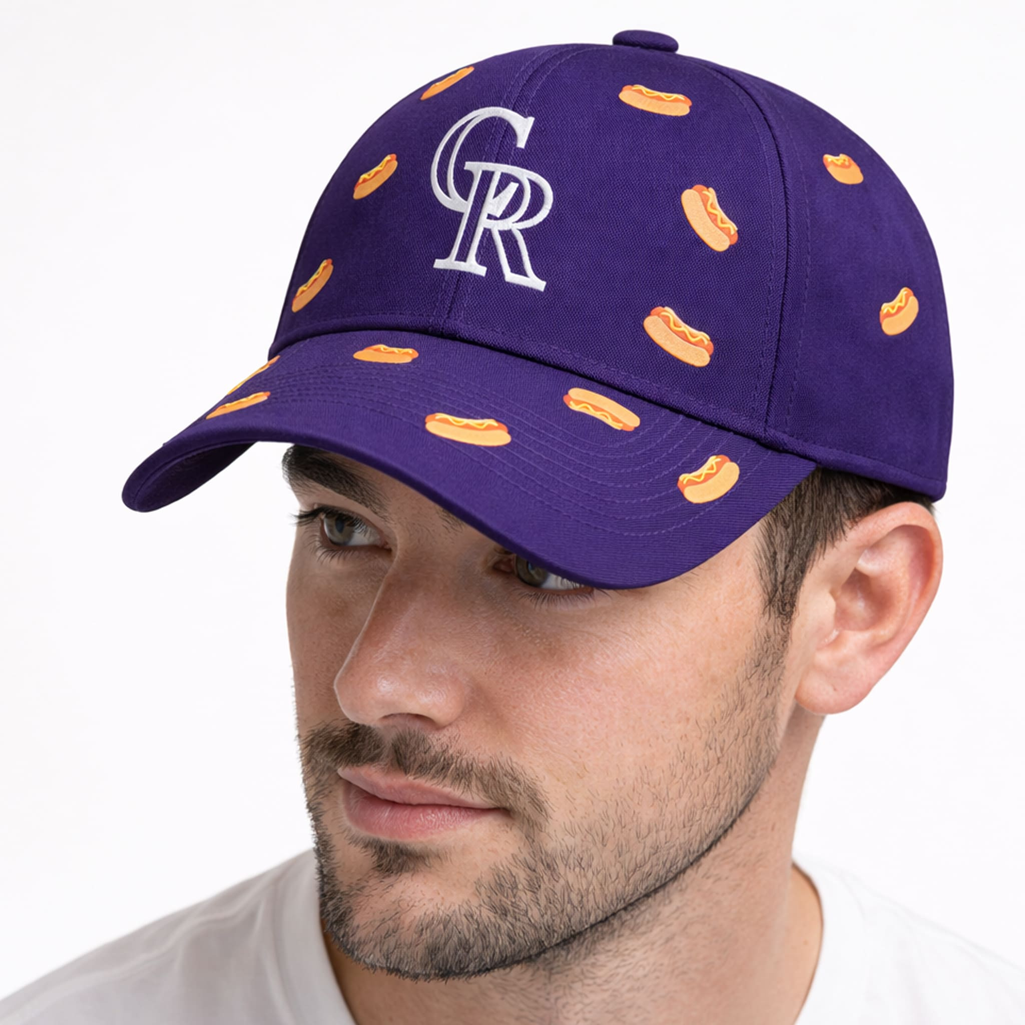 Colorado Rockies Hot Dog Hat Giveaway 2026 Rockies Merch Embroidered Gifts For Baseball Fans - Image 3
