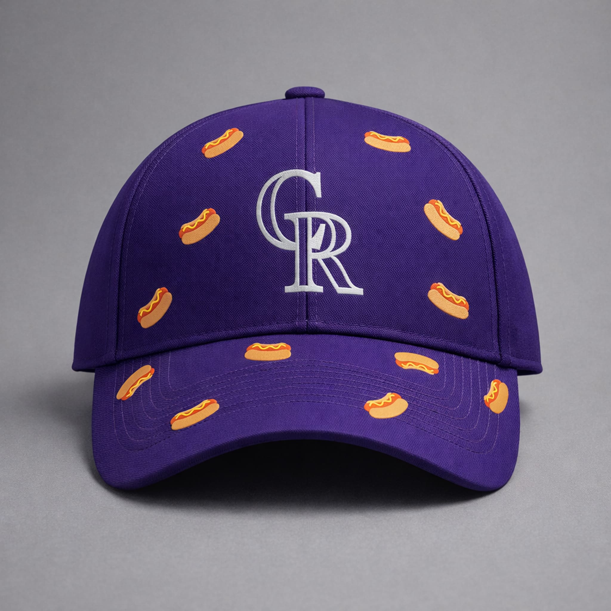 Colorado Rockies Hot Dog Hat Giveaway 2026 Rockies Merch Embroidered Gifts For Baseball Fans - Image 2