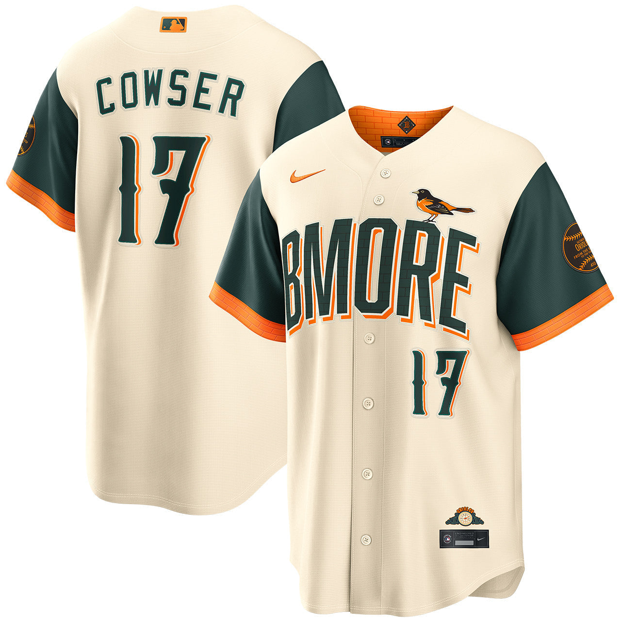 Colton Cowser Baltimore Orioles 2026 City Connect Jersey - Cream