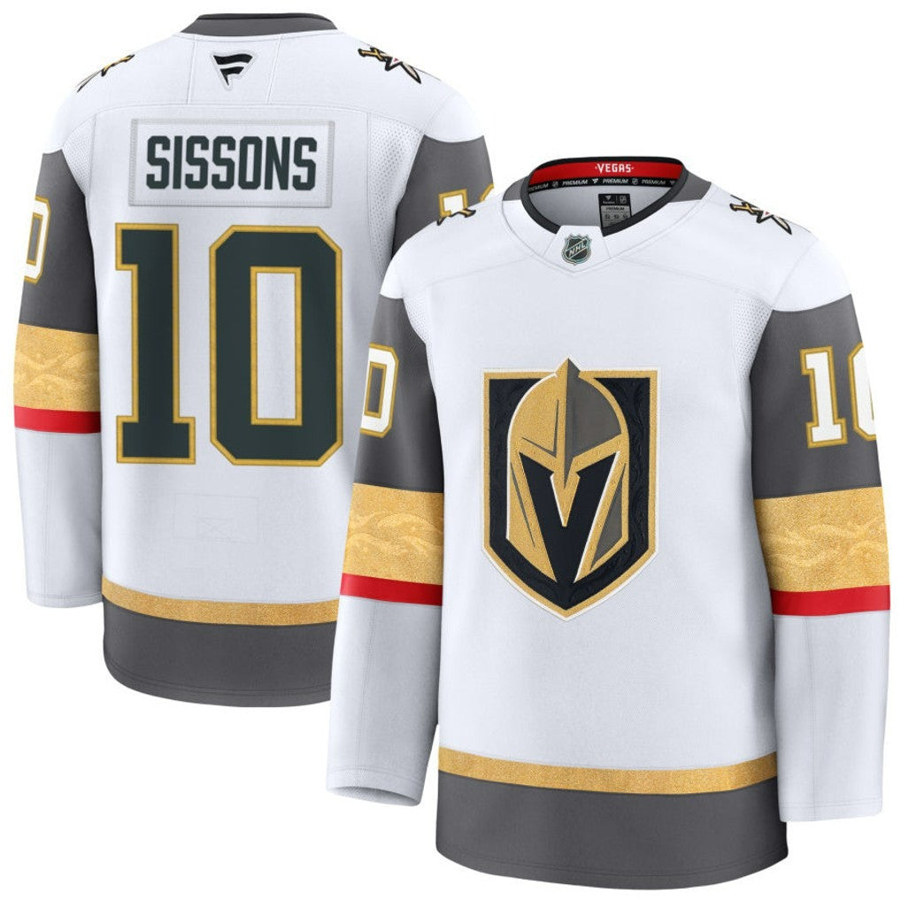 Colton Sissons Vegas Golden Knights 2025 Away Premium Jersey - White 1 Colton Sissons Vegas Golden Knights 2025 Away Premium Jersey - White