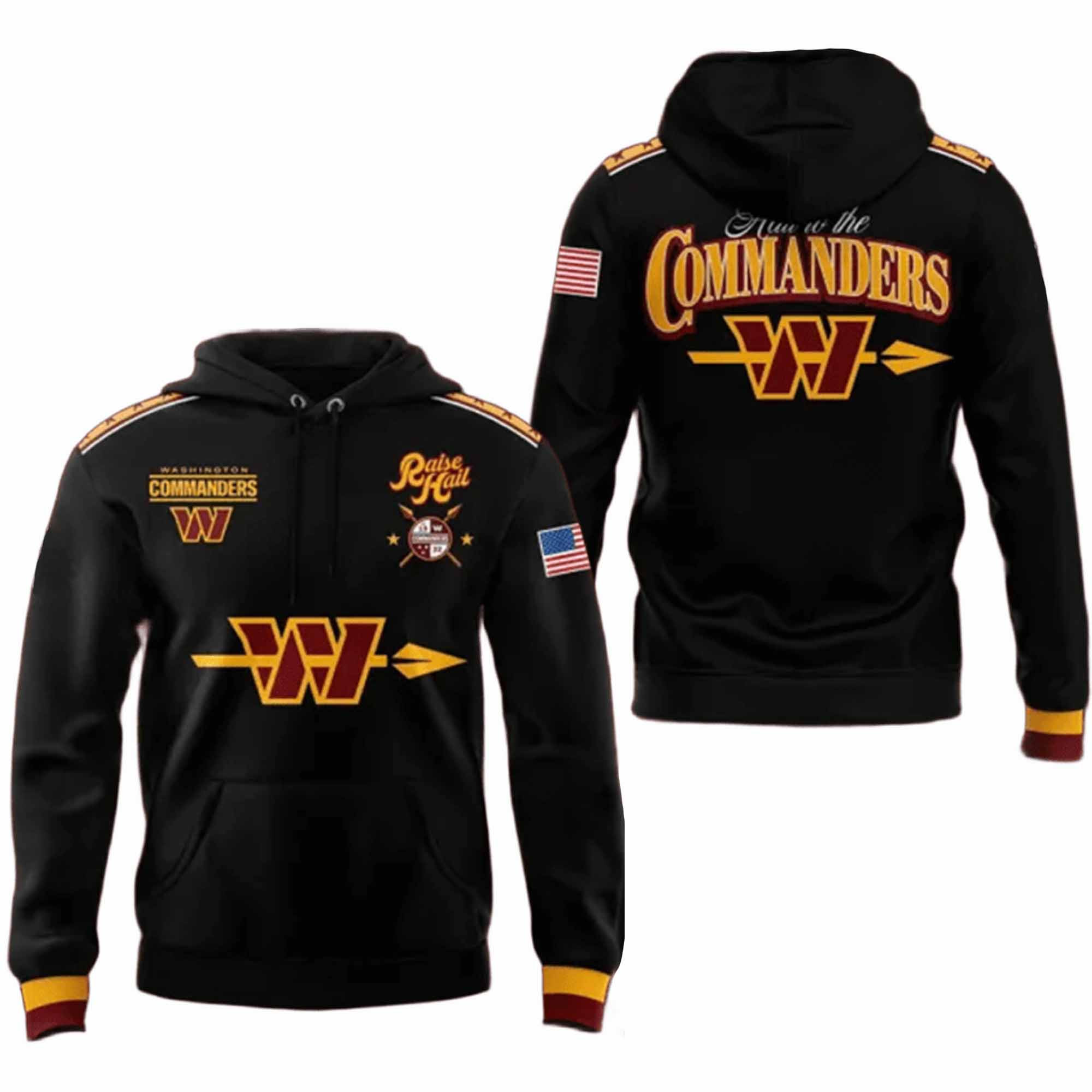 Commanders Raise Hail Hoodie – Burgundy & Gold
