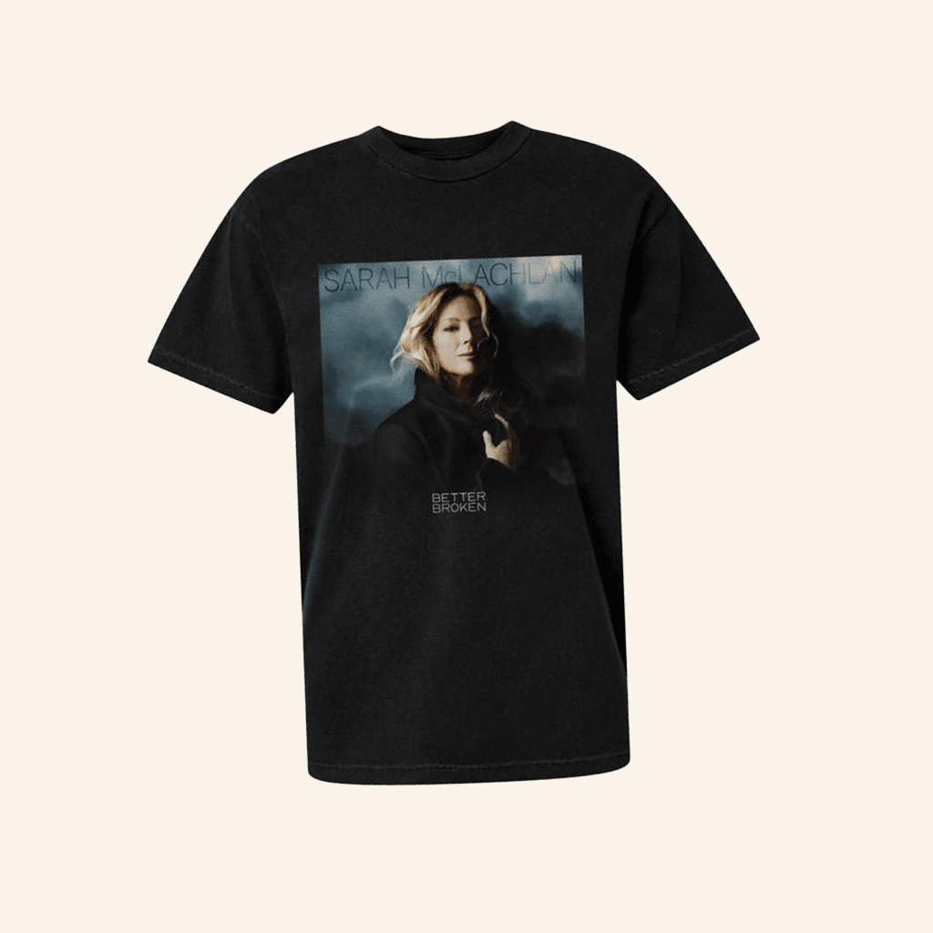 Concord Records Merch Sarah Mclachlan Better Broken Album T-Shirt Gifts For Fans