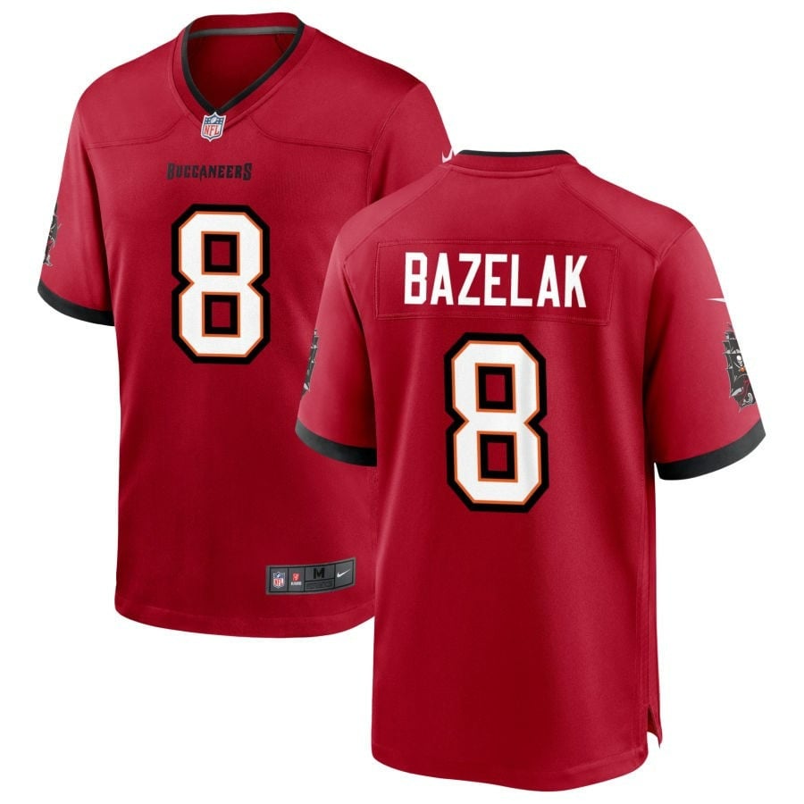 Connor Bazelak Tampa Bay Buccaneers 2025 Team Game Jersey - Red
