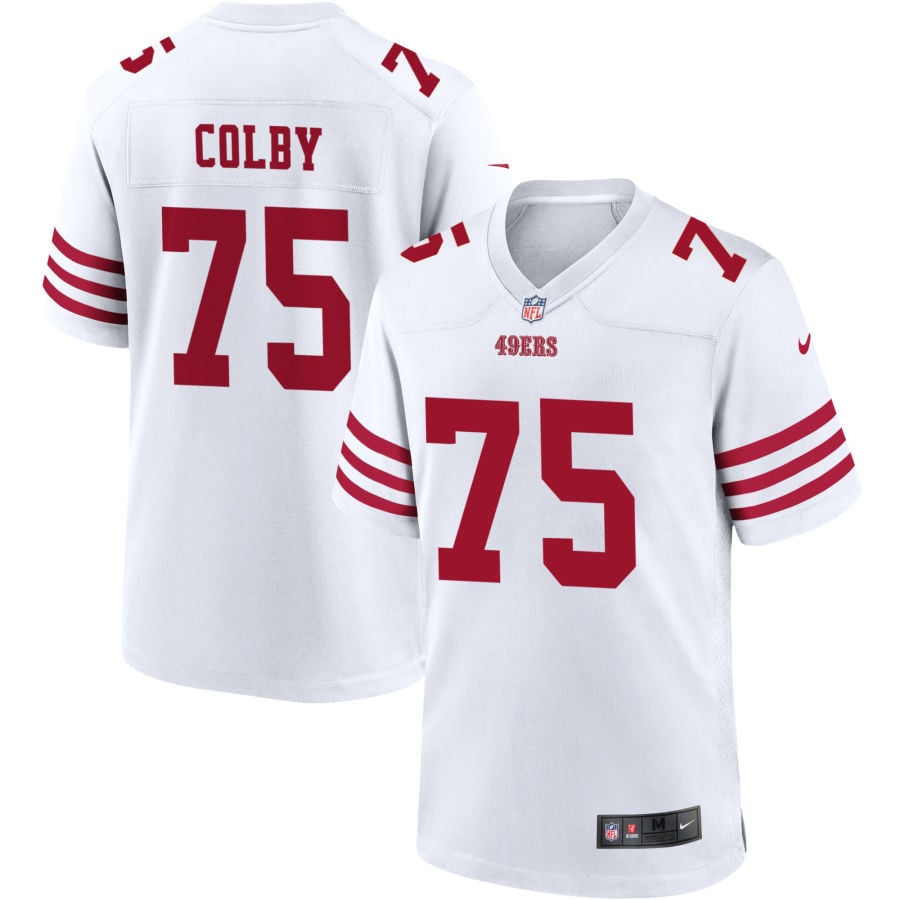 Connor Colby San Francisco 49ers 2025 Game Player Jersey - White
