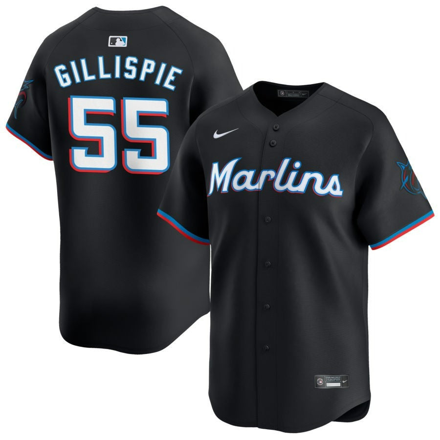 Connor Gillispie Miami Marlins 2025 Alternate Limited Jersey ï¿½ï¿½ï¿½ Black
