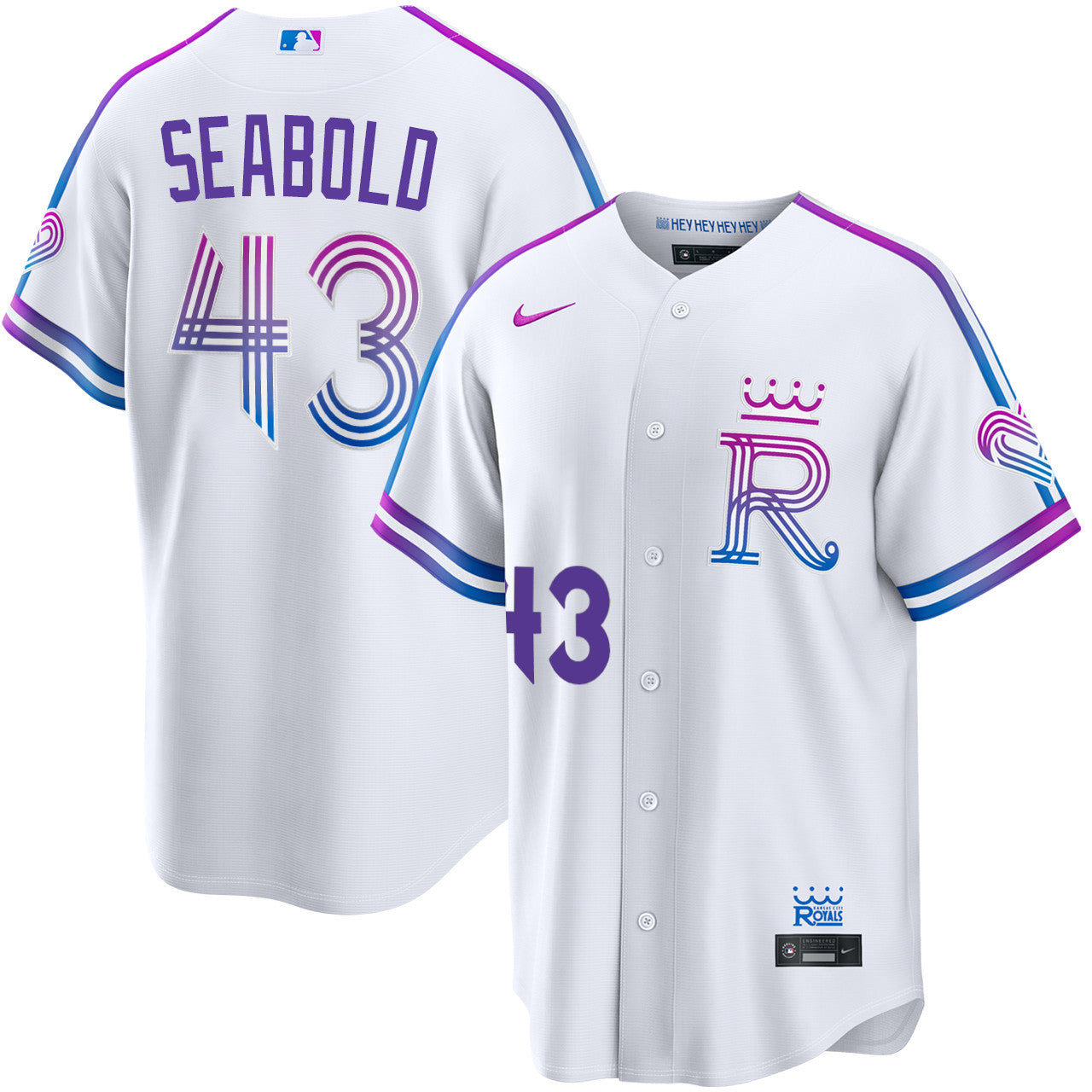 Connor Seabold Kansas City Royals 2026 City Connect Jersey - White