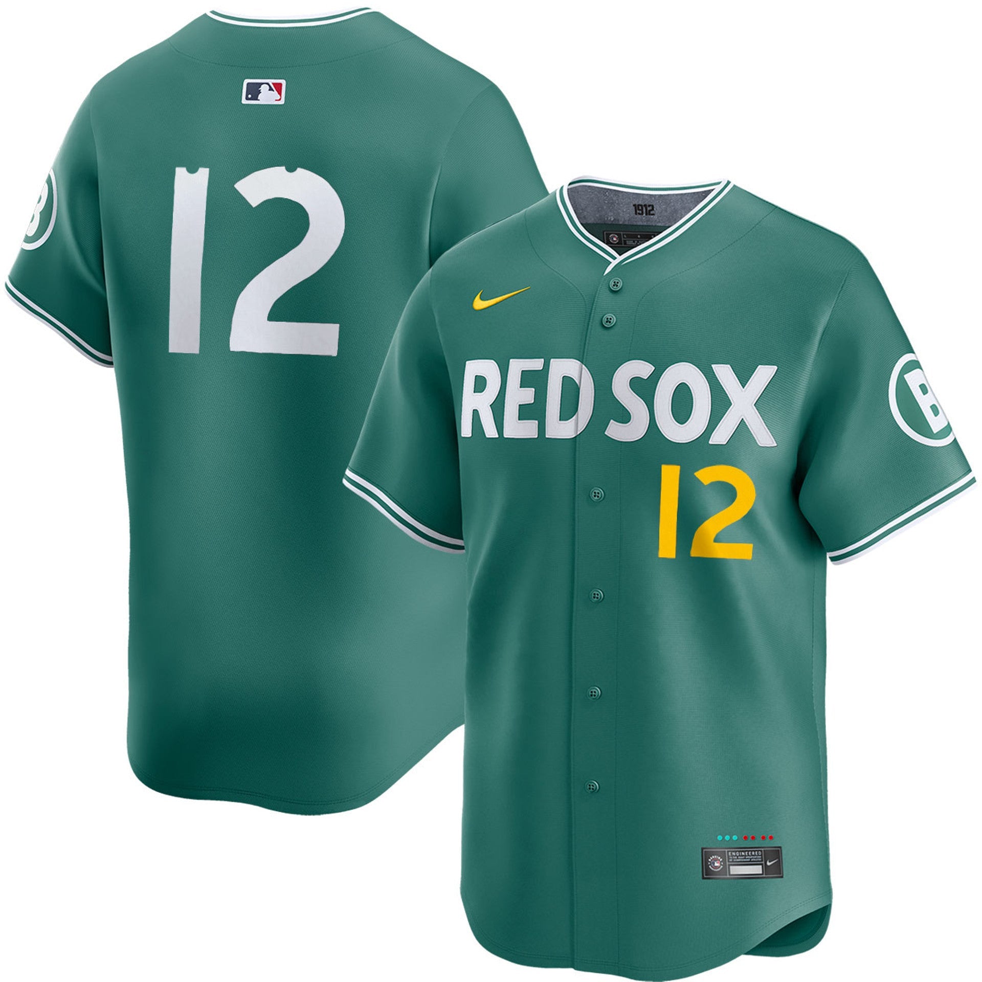 Connor Wong Boston Red Sox 2025 City Connect Limited Jersey - Green