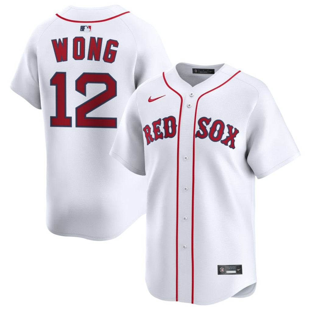 Connor Wong Boston Red Sox 2026 Home Limited Jersey - White