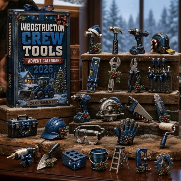 Construction Crew Tools 2026 Advent Calendar 24 Ornaments Christmas Gift For Dad - Image 2