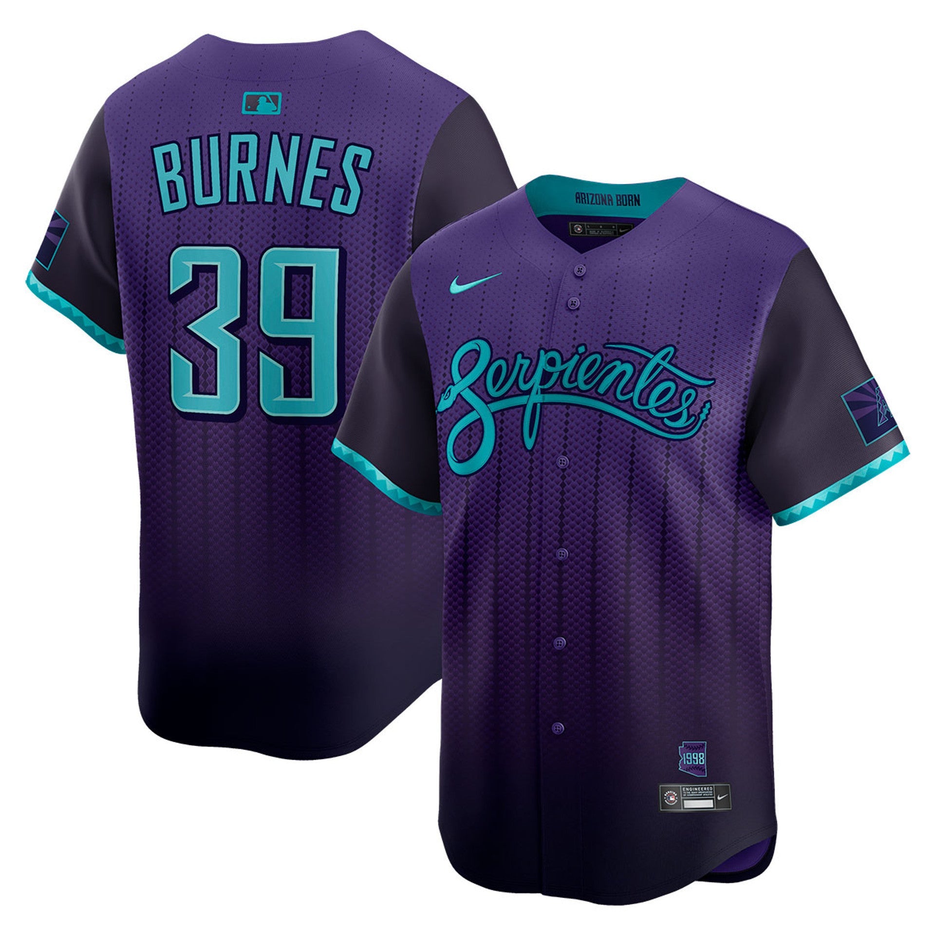Corbin Burnes Arizona Diamondbacks 2025 City Connect Limited Jersey - Purple