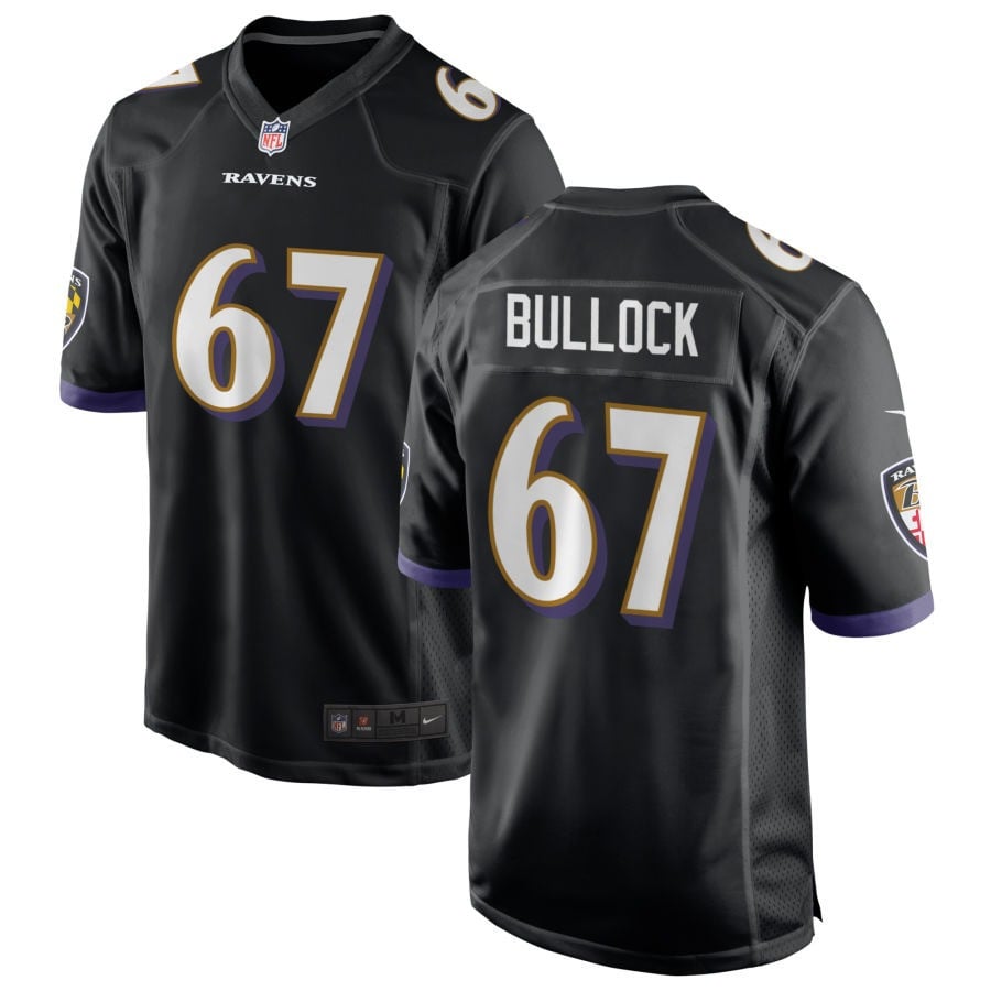 Corey Bullock Baltimore Ravens 2025 Alternate Game Jersey - Black