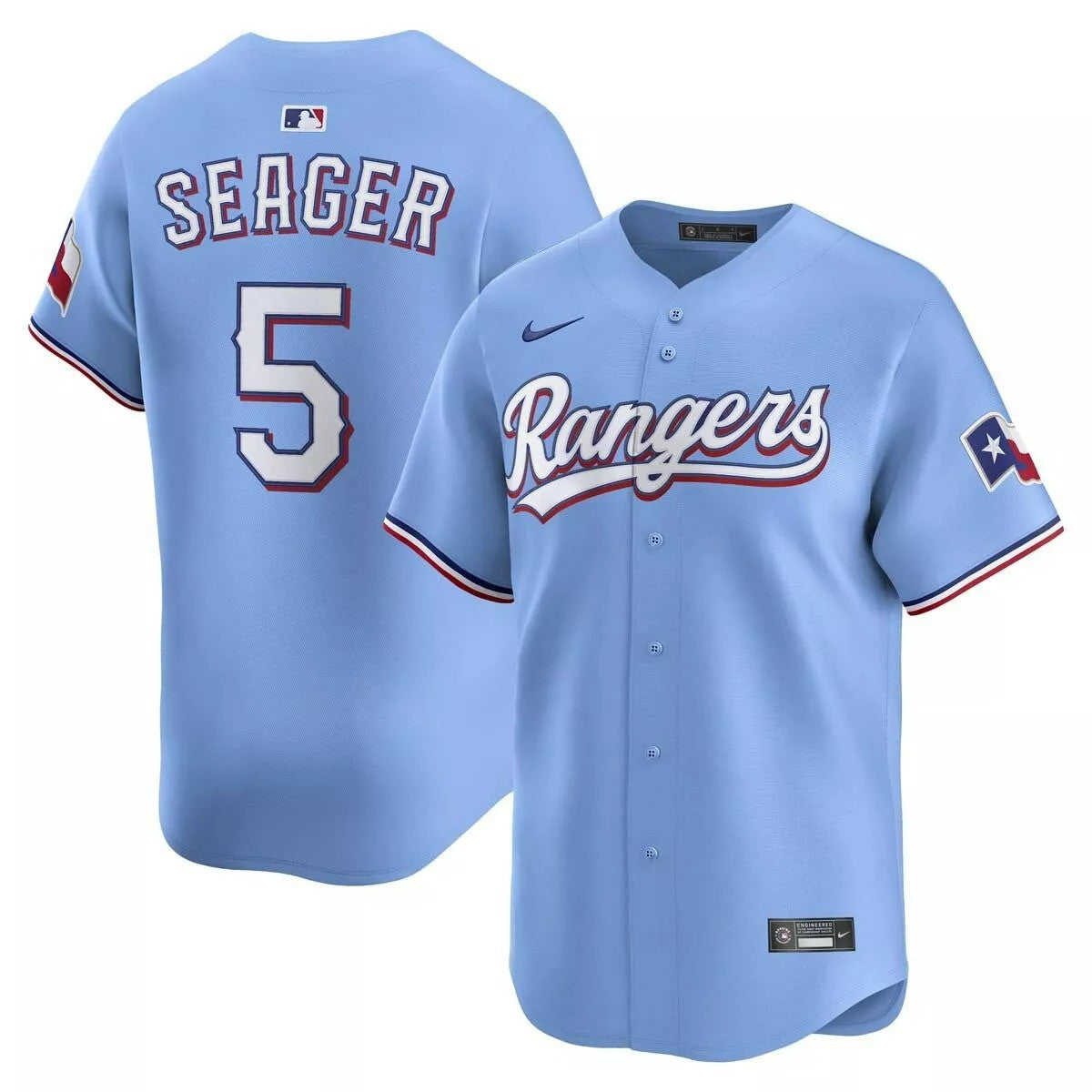 Corey Seager Texas Rangers 2025 Alternate Limited Jersey - Light Blue