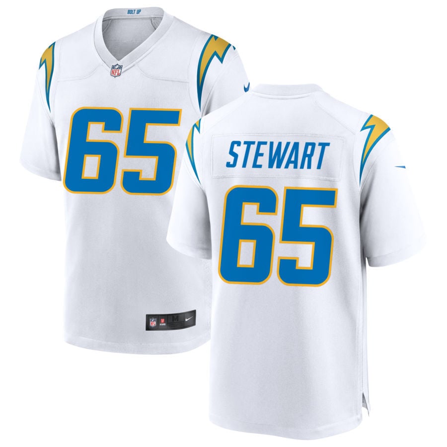 Corey Stewart Los Angeles Chargers 2025 Game Jersey - White
