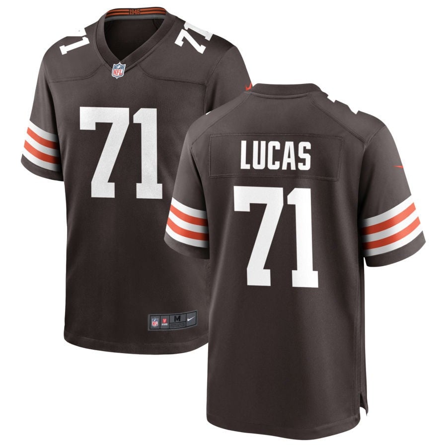 Cornelius Lucas Cleveland Browns 2025 Game Jersey - Brown