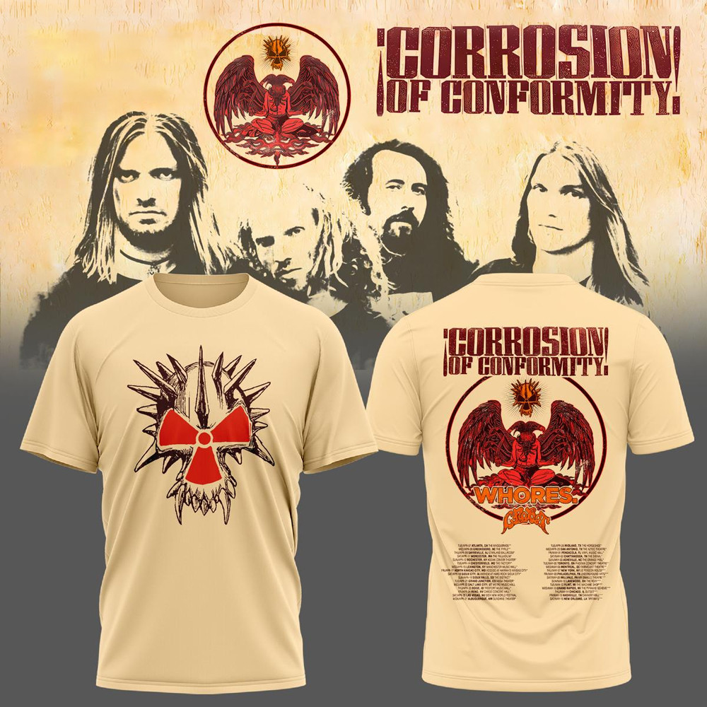 Corrosion Of Conformity 2026 North American Headlining Tour T-Shirt Fan Merch Gifts For Husband